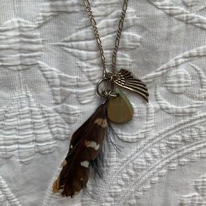 Feather Angel Wing Long Necklace 👼🏼